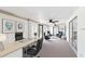 Spacious office with modern decor, comfortable seating, stylish ceiling fans, and lots of windows at 1629 Dartmouth Dr, Holiday, FL 34691