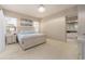 Relaxing main bedroom with a plush bed and serene color palette at 4372 Water Oak Way, Palm Harbor, FL 34685