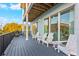 Inviting balcony featuring comfortable seating, perfect for enjoying the outdoor scenery and relaxation at 5402 31St S Ave, Gulfport, FL 33707
