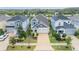 Aerial view of the home showcasing its well-maintained landscaping and neighborhood at 5614 Silver Sun Dr, Apollo Beach, FL 33572