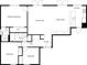 Floorplan showing the layout of a home, including the kitchen, bedrooms, bathrooms, and living spaces at 641 Bay Lake Trl, Oldsmar, FL 34677