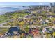 An aerial view of a home near the beach with lush landscaping at 864 15Th Ne Ave, St Petersburg, FL 33704