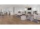 Bright living room with modern finishes, sleek furniture, and fireplace at 864 15Th Ne Ave, St Petersburg, FL 33704