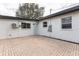 Brick patio area with exterior view of home at 1316 Barry St, Clearwater, FL 33756
