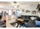 Living room with an open floor plan, which leads to the kitchen at 1375 Corner Oaks Dr, Brandon, FL 33510