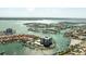 Incredible aerial view of the condo, set in a water community with pool and tennis at 1651 Sand Key Estates Ct # 53, Clearwater, FL 33767