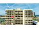 Exterior view of condo building highlighting unit location at 1651 Sand Key Estates Ct # 53, Clearwater, FL 33767
