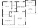 Detailed floor plan showcasing the layout of the home with dimensions for each room at 2501 Auburn S St, St Petersburg, FL 33712