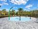 Community splash pad for with different sprayers at 5027 Autumn Ridge Dr, Wesley Chapel, FL 33545