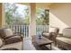 Covered outdoor patio featuring comfortable seating perfect for relaxing and entertaining guests at 6030 Printery St # 107, Tampa, FL 33616
