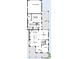 Detailed first floor plan featuring the kitchen, dining, Gathering, study, lanai, and owner's suite at 7438 Burlington Ave, St Petersburg, FL 33710