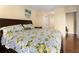 Inviting bedroom featuring a bed, closet, and neutral walls at 830 S Gulfview Blvd # 501, Clearwater Beach, FL 33767