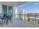 Balcony with seating offers stunning waterfront views and a relaxing atmosphere at 1325 Snell Isle Ne Blvd # 611, St Petersburg, FL 33704