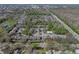 Aerial shot showcasing the community layout, pool, tennis courts, and surrounding greenery at 13385 Arbor Pointe Cir # 203, Tampa, FL 33617