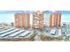 Aerial view of beach condos, parking and Gulf views at 17940 Gulf Blvd # 2B, Redington Shores, FL 33708