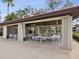 Community picnic pavilion with tables and seating for outdoor dining and gatherings at 2009 Hammock Pine Blvd # 2009, Clearwater, FL 33761