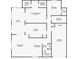 Home floor plan showing kitchen, living room, primary bedroom, lanai, garage, and entry at 2847 Rampart Cir, Clearwater, FL 33761