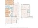Detailed floor plan showcasing room dimensions and layout including two bedrooms, living room, kitchen, and garage at 3991 Mellon Dr, Odessa, FL 33556