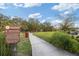 A scenic walking path offers residents a serene route through the community's landscaped green spaces at 3991 Mellon Dr, Odessa, FL 33556