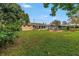 Spacious backyard featuring a patio with seating, lush lawn, and mature trees for added privacy at 4322 22Nd N Ave, St Petersburg, FL 33713