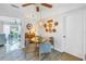 Bright dining area featuring a glass table and unique wall decor at 4322 22Nd N Ave, St Petersburg, FL 33713