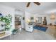 Bright and airy living room featuring terrazzo floors and an open concept design at 4322 22Nd N Ave, St Petersburg, FL 33713