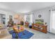 Open living space with terrazzo flooring, bright windows, and cozy furnishings at 4322 22Nd N Ave, St Petersburg, FL 33713