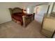 Spacious main bedroom with a decorative bed frame and ample natural light at 6283 Lorraine Ln, Spring Hill, FL 34608