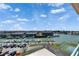 Breathtaking marina views from the condo balcony highlighting boat docks and beautiful water at 1 Key Capri # 604W, Treasure Island, FL 33706