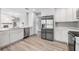 Modern kitchen featuring stainless steel appliances and white cabinetry at 102 Old Mill Pond Rd, Palm Harbor, FL 34683