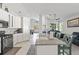 Open-concept kitchen features granite countertops, white cabinetry, and seamless flow to living areas, creating a perfect space at 12227 Glencliff Cir, Tampa, FL 33626