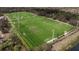 Aerial view of pristine soccer fields, showcasing ample space for recreational activities at 13574 Circa Crossing Dr, Lithia, FL 33547