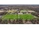 Aerial view of well-maintained soccer fields, part of the community's sports facilities at 13574 Circa Crossing Dr, Lithia, FL 33547