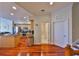 Bright kitchen with stainless steel appliances and cherry wood floors at 140 Brightwater Dr # 1, Clearwater Beach, FL 33767