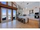 Bright kitchen with a center island, modern appliances, and waterfront views at 173 1St W St, Tierra Verde, FL 33715