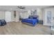 Main bedroom featuring ceiling fan, deck access and ensuite bathroom at 289 8Th N Ave, Tierra Verde, FL 33715