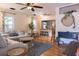 Bright living room with hardwood floors, comfortable seating, and stylish decor at 4063 10Th N Ave, St Petersburg, FL 33713