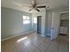 Comfortable bedroom with tile flooring, mirrored closet, and neutral wall color at 4501 67Th N St, St Petersburg, FL 33709