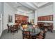 Spacious clubhouse featuring ample seating and custom cabinetry with black granite countertops for residents at 700 S Harbour Island Blvd # 204, Tampa, FL 33602