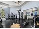 The fitness center offers modern exercise equipment and mounted televisions, promoting healthy living at 700 S Harbour Island Blvd # 204, Tampa, FL 33602