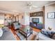 Comfortable living area with an entertainment center and open access to the dining and kitchen at 700 S Harbour Island Blvd # 204, Tampa, FL 33602