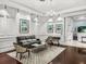Comfortable lobby area featuring modern furniture, beautiful artwork, and elegant wainscoting at 700 S Harbour Island Blvd # 204, Tampa, FL 33602