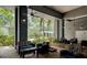 Serene outdoor lounge with comfortable seating and a lush garden view, offering a peaceful retreat at 700 S Harbour Island Blvd # 204, Tampa, FL 33602