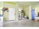 This spacious garage is perfect for storing cars, bikes, and other equipment at 733 Seminole Blvd, Tarpon Springs, FL 34689