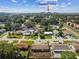 An aerial view showcases the property's location with downtown Tampa in the distance, surrounded by lush greenery and neighborhood streets at 7505 Exter Way, Tampa, FL 33615
