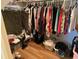 Walk-in closet offering ample storage space for an organized wardrobe and a variety of personal items at 8220 112Th St # 202, Seminole, FL 33772