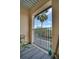 Cozy balcony with a view of lush greenery, perfect for relaxation and outdoor enjoyment at 100 4Th S Ave # 208, St Petersburg, FL 33701