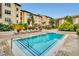 Inviting swimming pool surrounded by lush landscaping and comfortable lounge seating for outdoor relaxation at 100 4Th S Ave # 208, St Petersburg, FL 33701