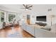 Bright living room with hardwood floors, comfortable seating, and ample natural light at 1010 26Th N Ave, St Petersburg, FL 33704