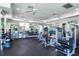 Bright community fitness center featuring modern exercise equipment and mirrored walls at 11218 Coventry Grove Cir, Lithia, FL 33547